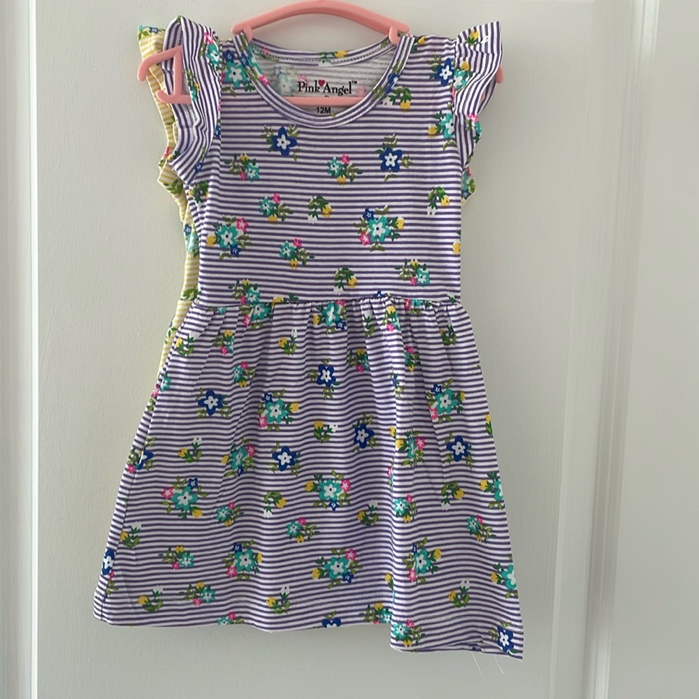 Bundle of Two Floral dress baby girl. NWOT